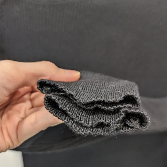 Commense Cutout Neckline Rib Knit Sweater - Picture 3 of 5